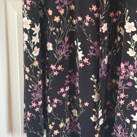 American Living Womens Black Floral Dress Size 8 - Picture 11 of 16